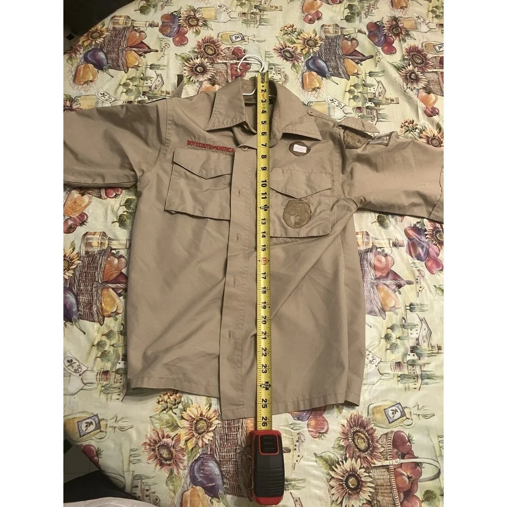 Vented Microfiber Poly Boy Scout BSA UNIFORM SHIRT Youth Medium New Style N88